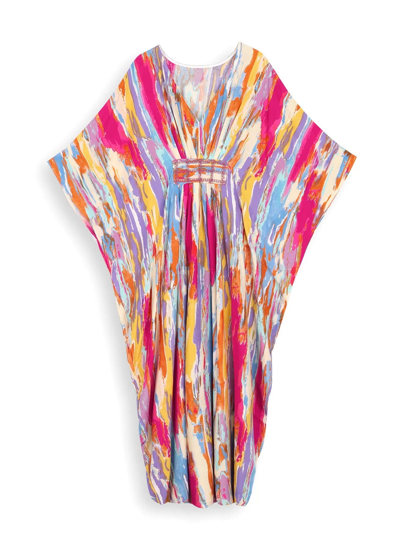 Charmante caftano estivo con scollo a V di Aloha Breeze