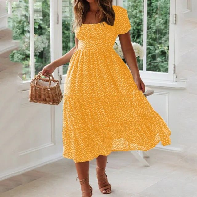Sexy Bloemenprint Boho Zomerjurk van Boho Breeze