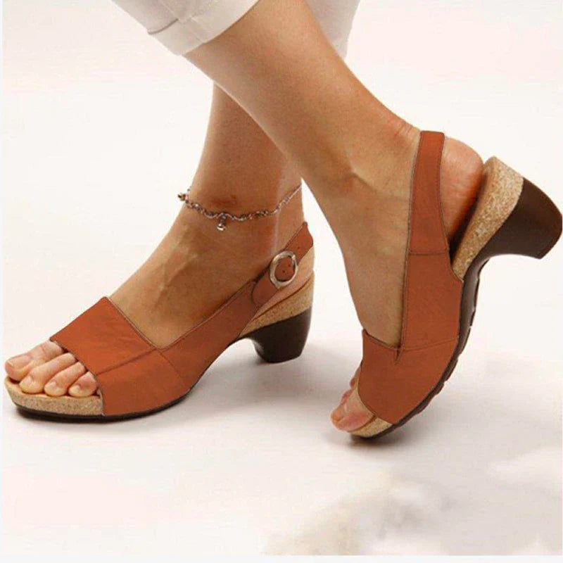 Velanora - Orthopedische Peep Toe Sandalen