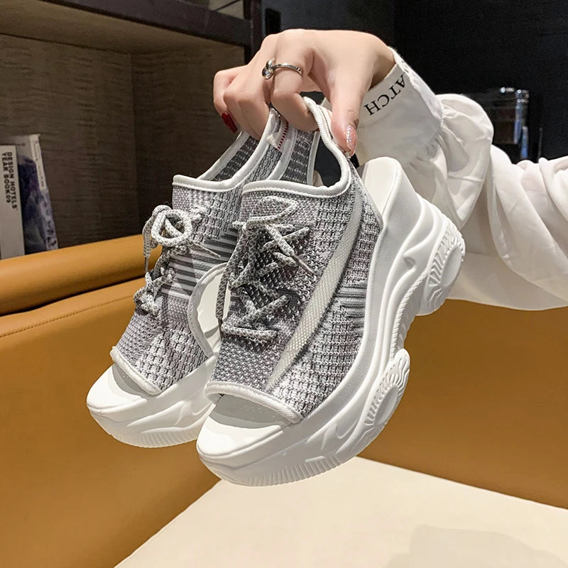 SoleLux Sommer Mesh Pantoffel Sandalen