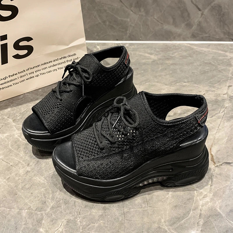 SoleLux Sommer Mesh Pantoffel Sandalen