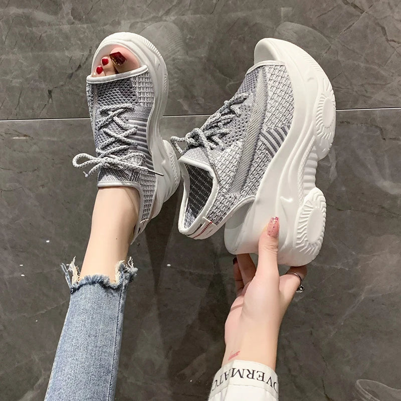 SoleLux Sommer Mesh Pantoffel Sandalen