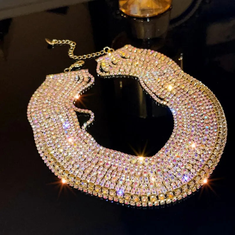 Collana Choker Stella Luxe con Strass