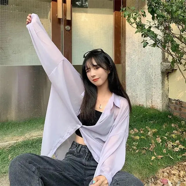 Luftige Sommerbrise Chiffon Bluse für stilvolle Damen