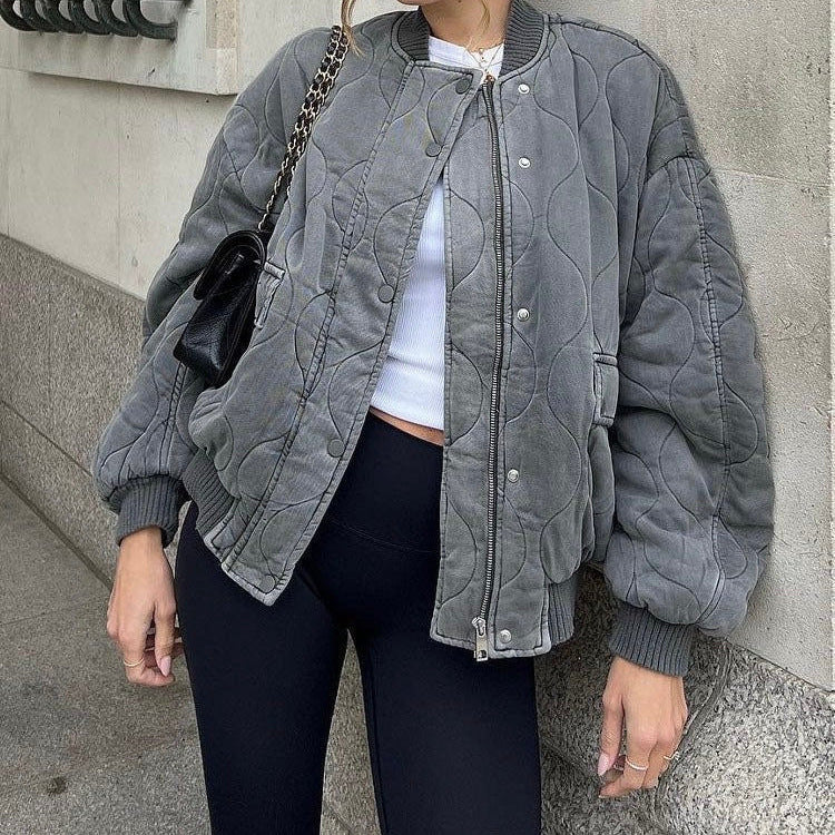Silvia | Bomber oversize con zip