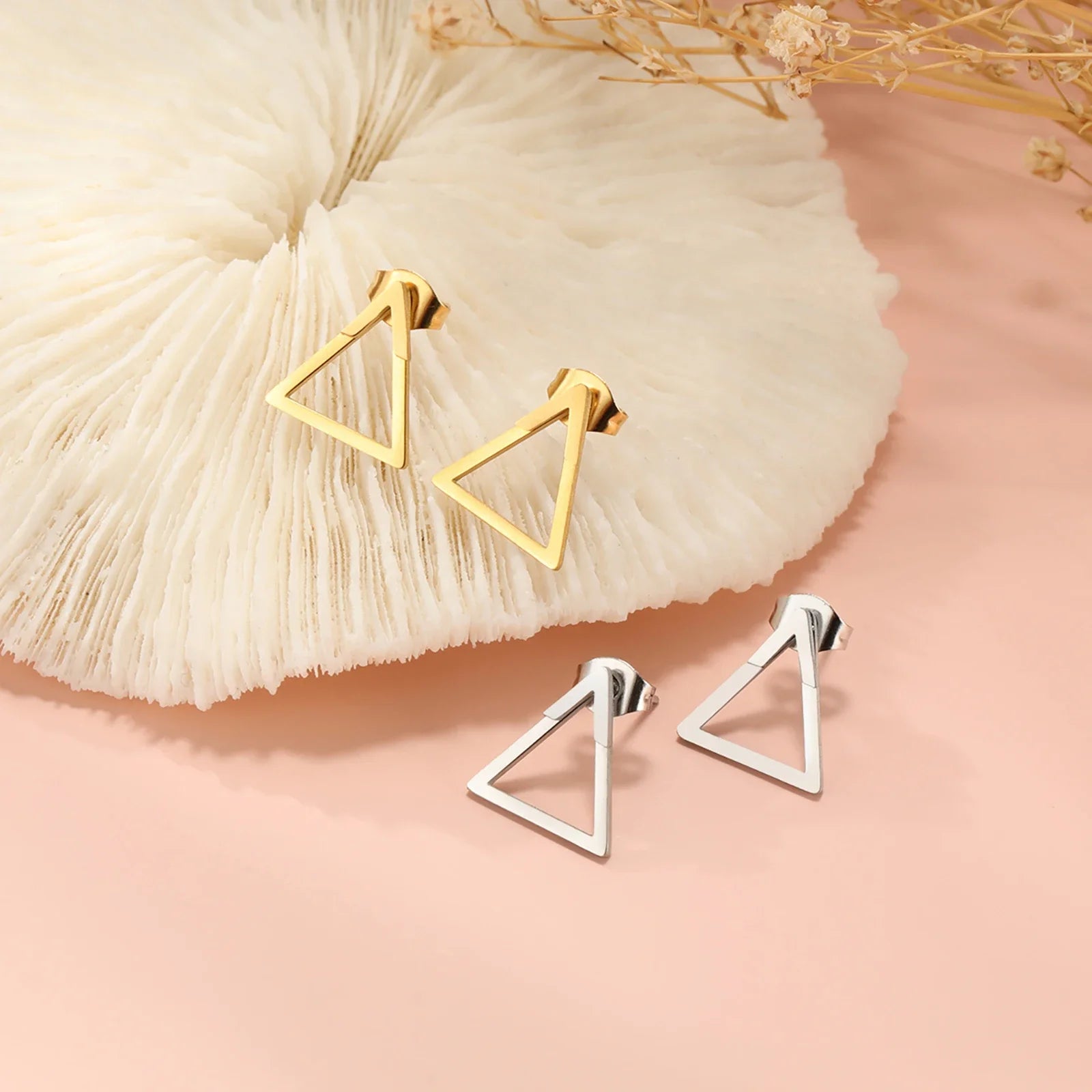 StralendRoestvrij Minimalistische Geometrische Stud Oorbellen