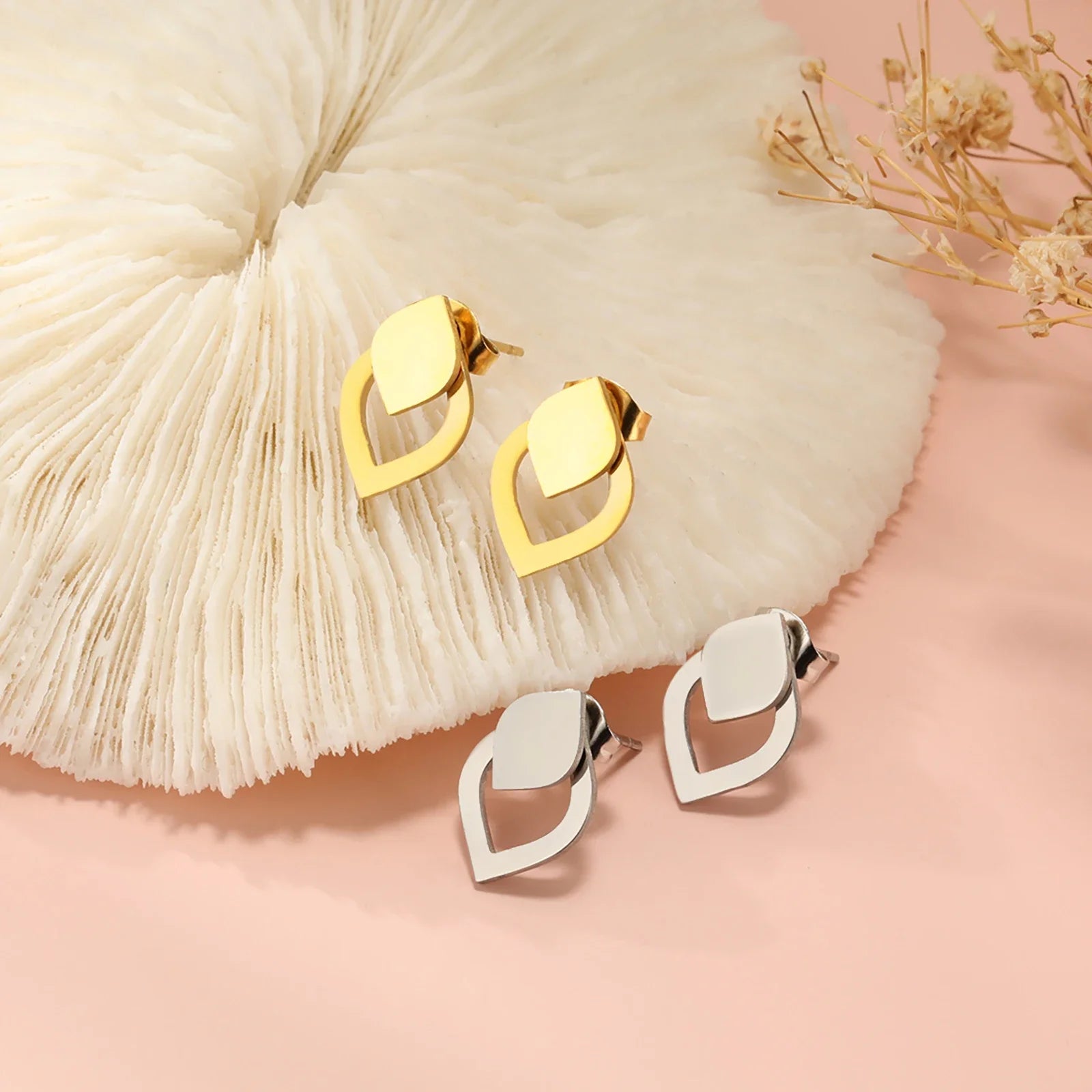 StralendRoestvrij Minimalistische Geometrische Stud Oorbellen