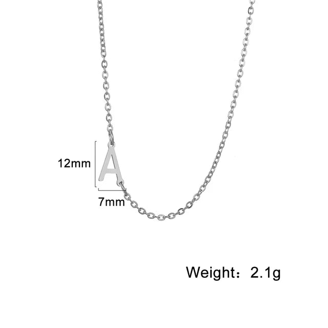 Betoverende "Skyrim" Roestvrijstalen Initiaal Hanger voor Vrouwen