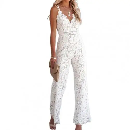 Luna Dames Kant Jumpsuit voor Elegante Avonden