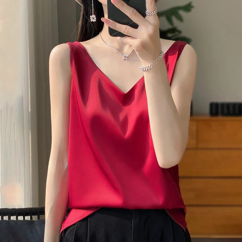 Sophia | Satijnen Elegantie Blouse