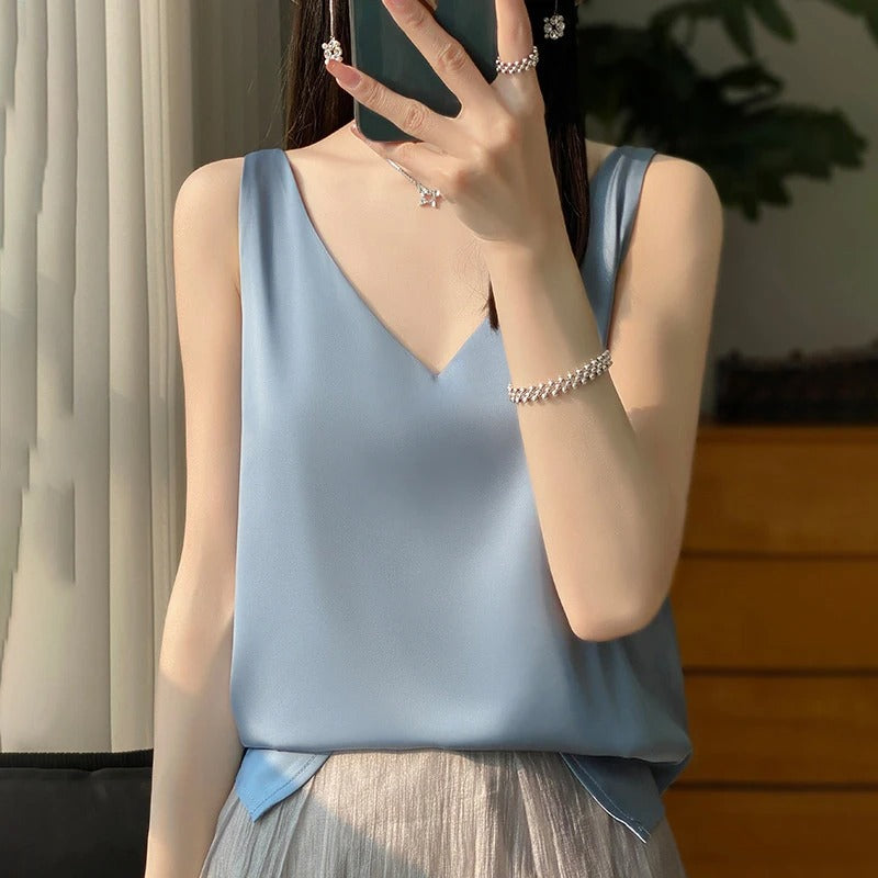 Sophia | Satijnen Elegantie Blouse