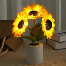 Lampada da tavolo girasole giocosa