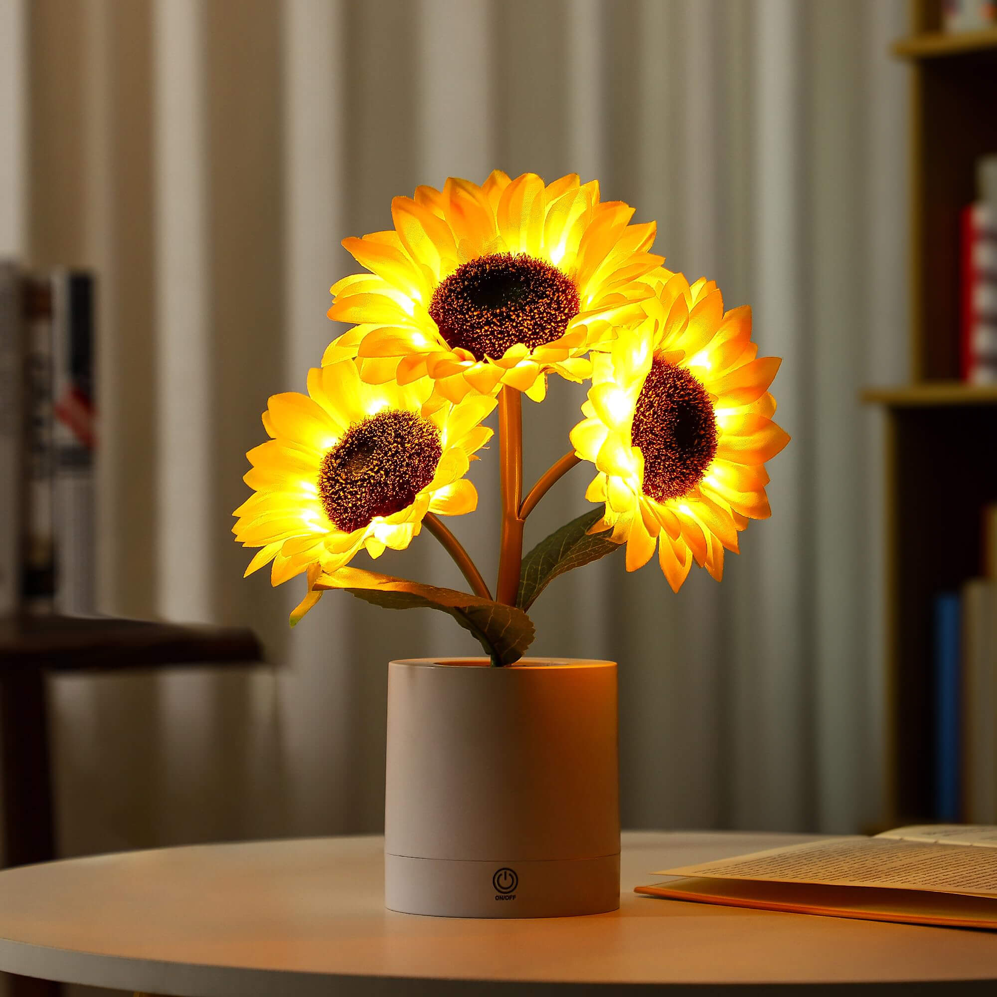 Lampada da tavolo girasole giocosa
