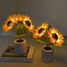 Lampada da tavolo girasole giocosa