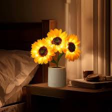Lampada da tavolo girasole giocosa