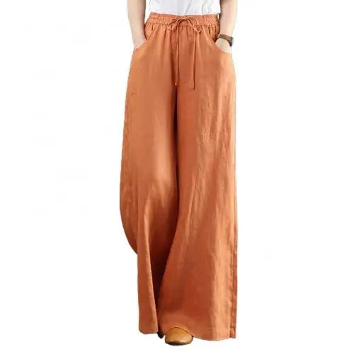 BlissWear Donne Nuovi Pantaloni a Gamba Larga