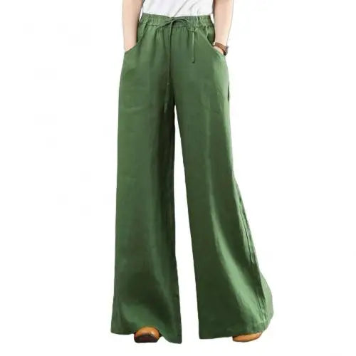 BlissWear Donne Nuovi Pantaloni a Gamba Larga