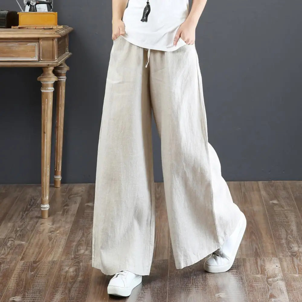 BlissWear Donne Nuovi Pantaloni a Gamba Larga