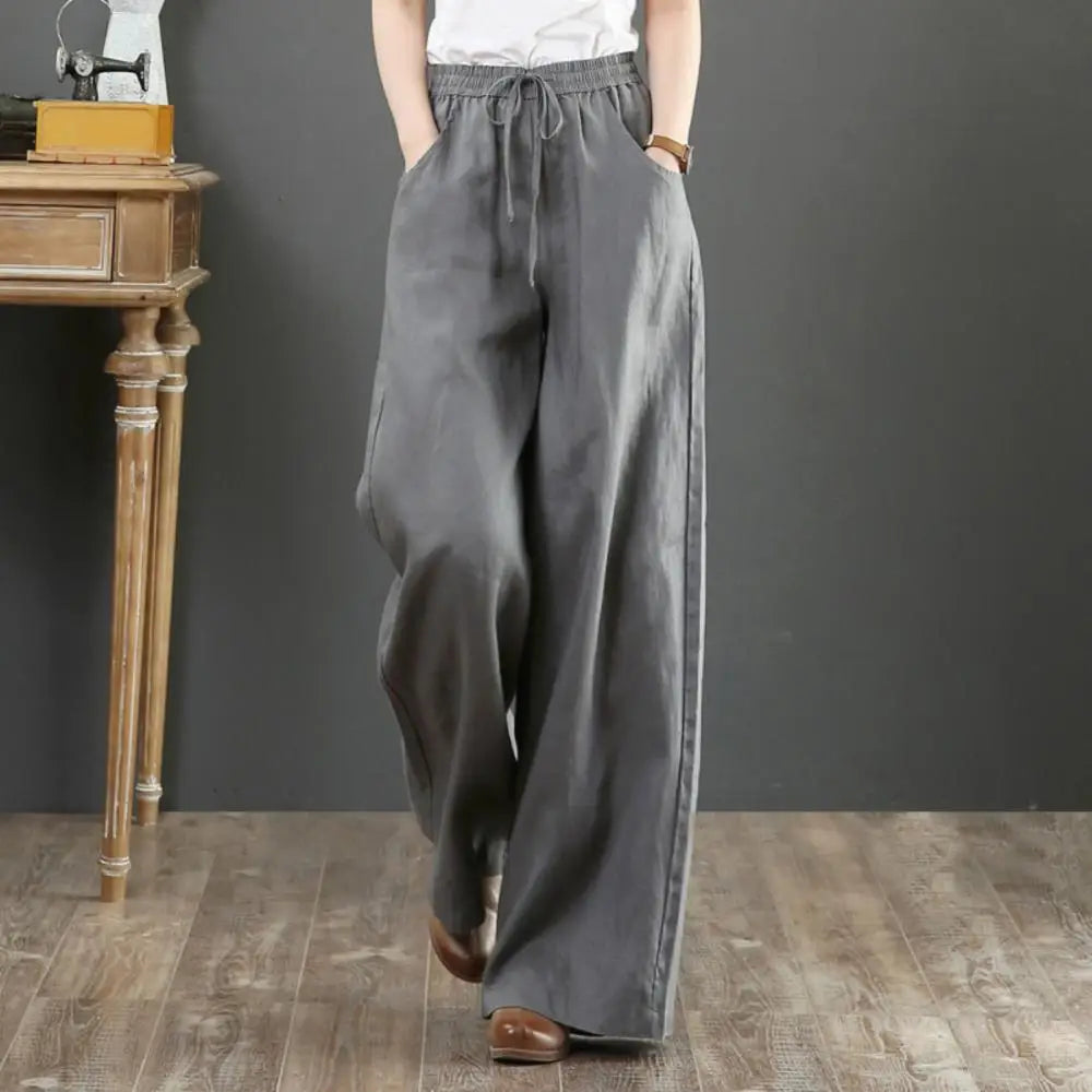 BlissWear Donne Nuovi Pantaloni a Gamba Larga