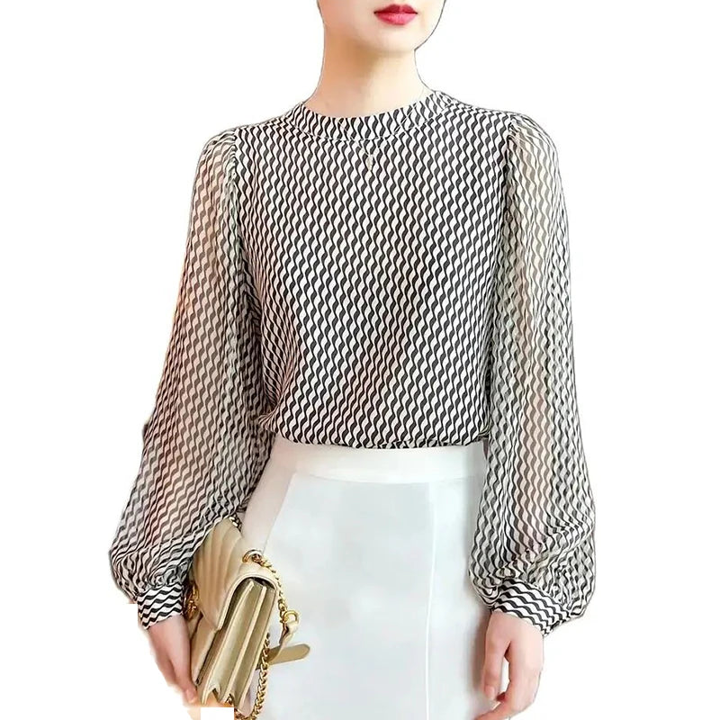 Élégante blouse en chiffon pour dames