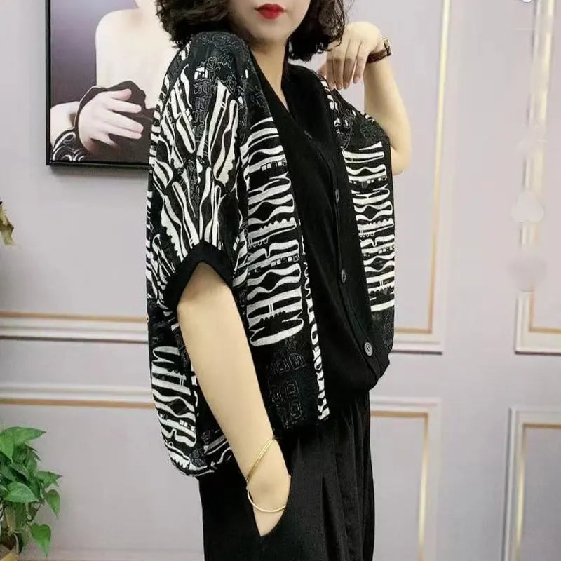 Blouse décontractée chic rayée