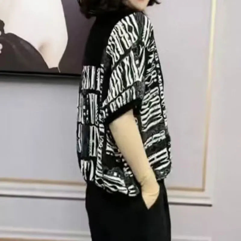 Blouse décontractée chic rayée