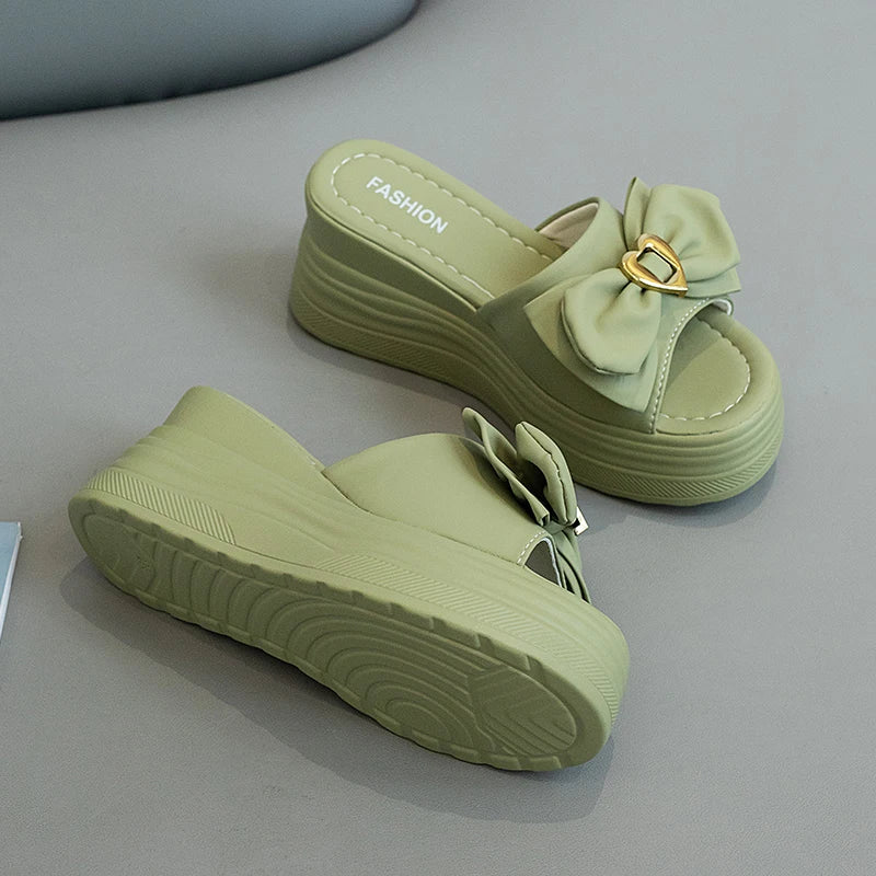 Beautiful Woman Enchanting Summer Slippers