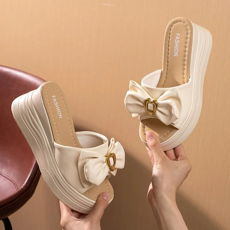 Beautiful Woman Enchanting Summer Slippers