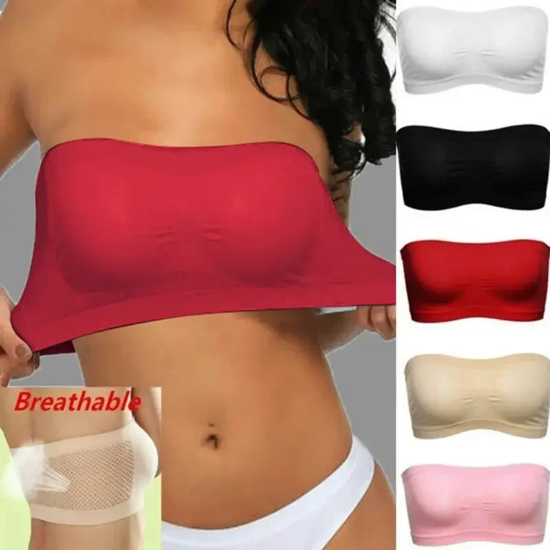 Beautiful Summer Breathable Mesh Tube Bra for Comfort and Style