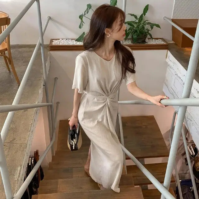 Aria Stijlvolle Lange Zomerjurk