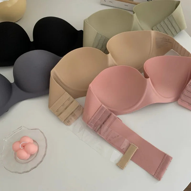 Glimmer's Summer New Sticky Strapless Invisible Sexy Bra