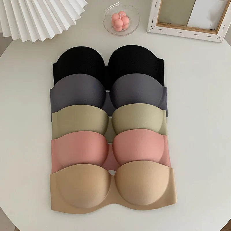 Glimmer's Summer New Sticky Strapless Invisible Sexy Bra
