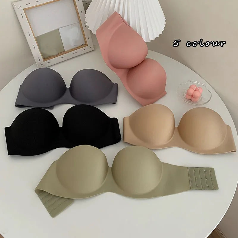 Glimmer's Summer New Sticky Strapless Invisible Sexy Bra
