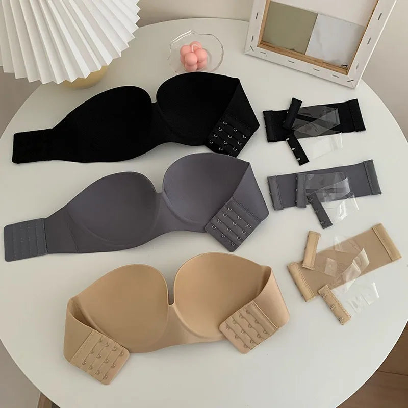 Glimmer's Summer New Sticky Strapless Invisible Sexy Bra