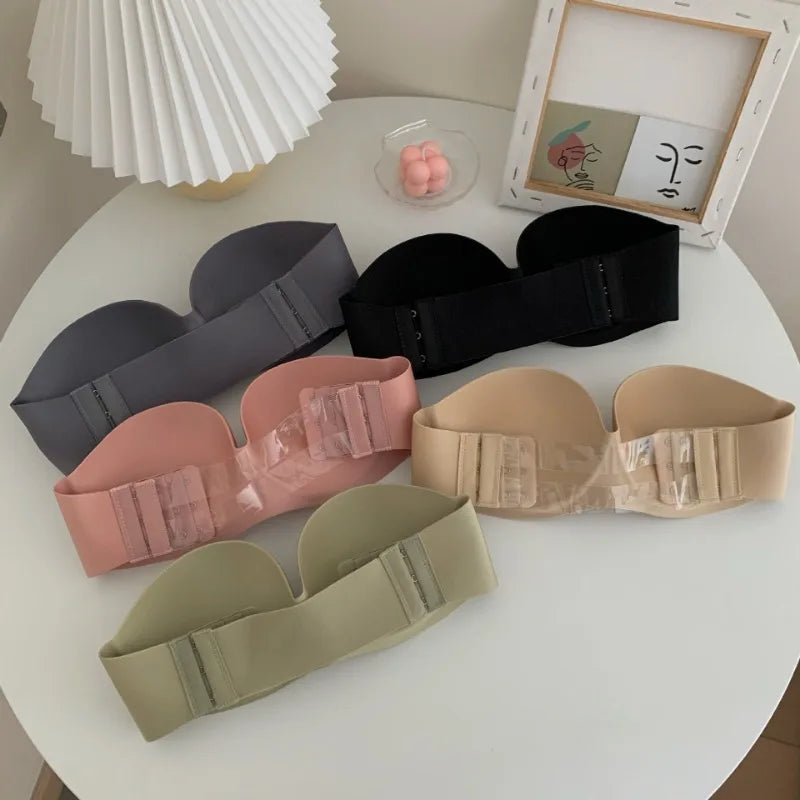 Glimmer's Summer New Sticky Strapless Invisible Sexy Bra