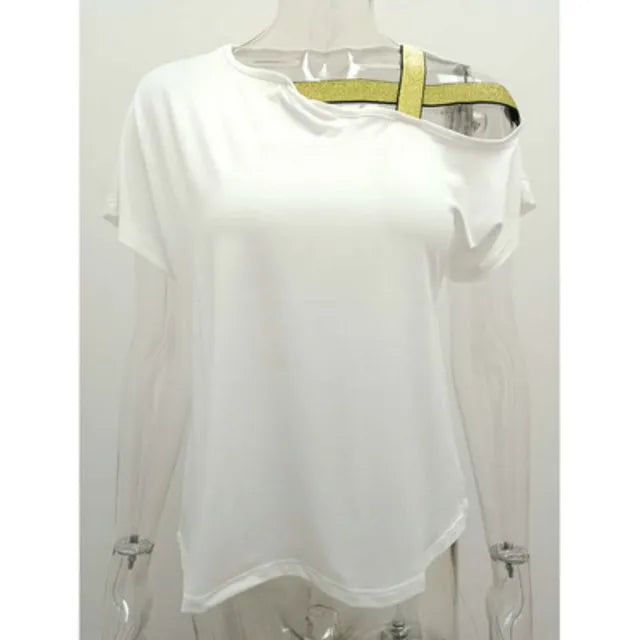 Sunshine Glow Zomer CasualDames T-shirt met korte mouwen