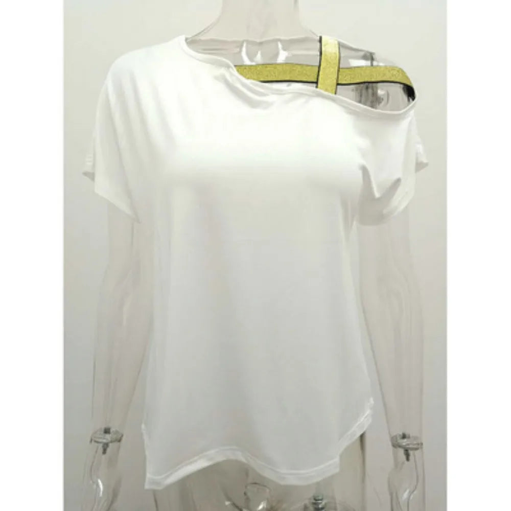 Sunshine Glow Zomer CasualDames T-shirt met korte mouwen