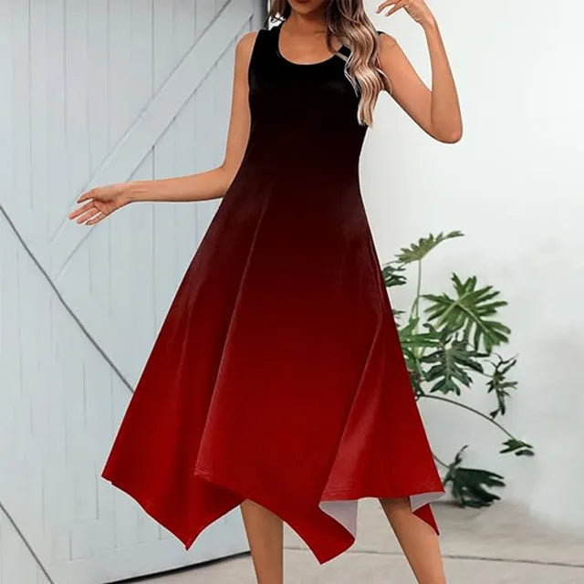 Zomerse "Zonnestraal" Maxi Jurk voor Vrolijke Dames