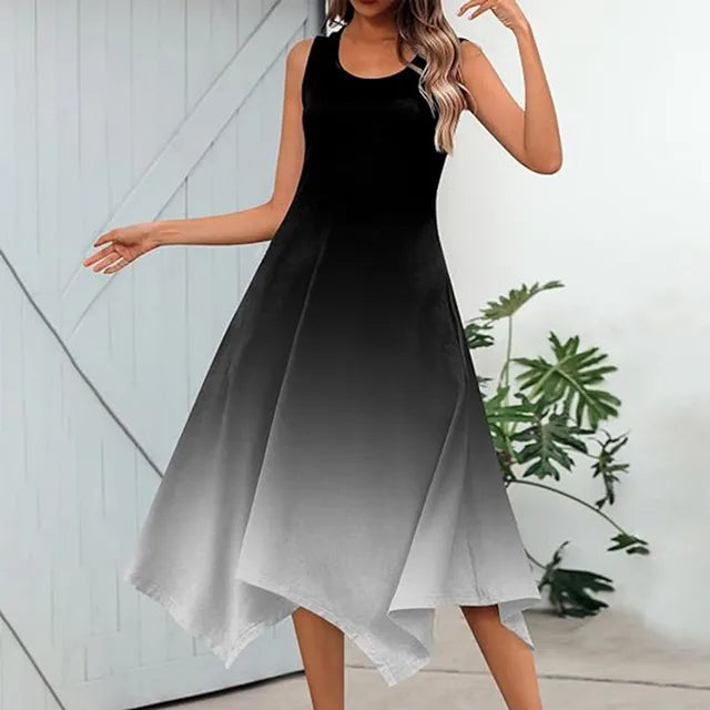 Zomerse "Zonnestraal" Maxi Jurk voor Vrolijke Dames