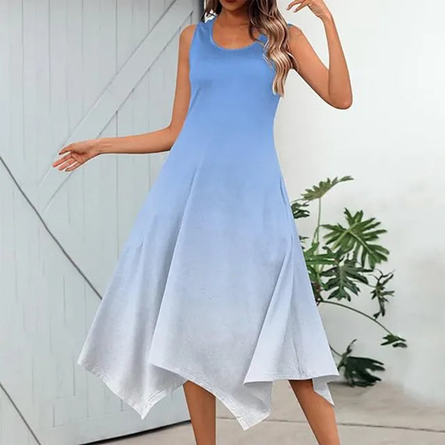 Zomerse "Zonnestraal" Maxi Jurk voor Vrolijke Dames