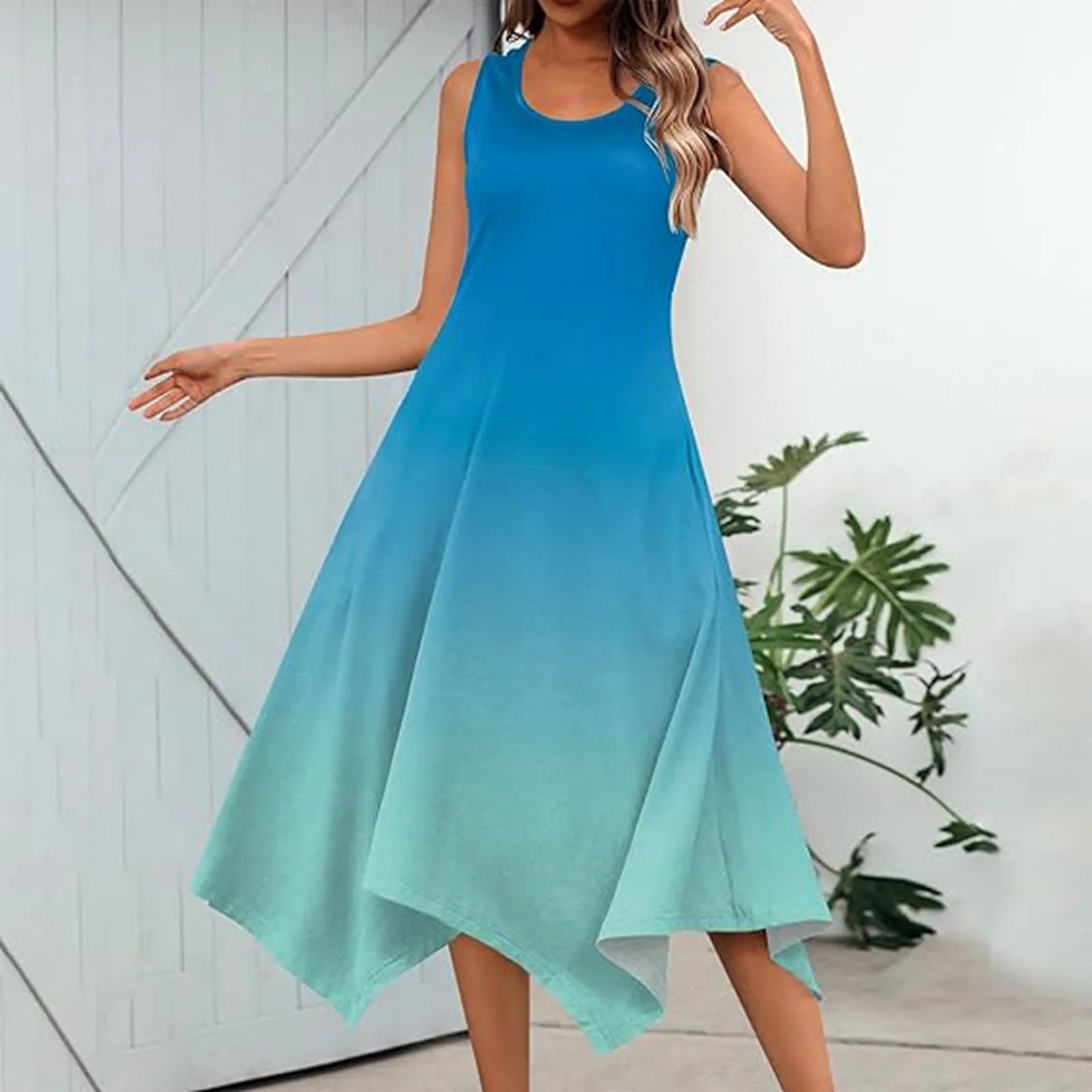 Zomerse "Zonnestraal" Maxi Jurk voor Vrolijke Dames