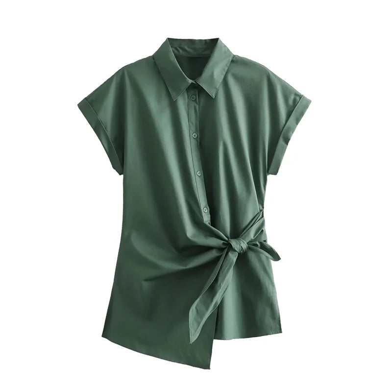 Asymmetrisch Zomer Shirt van MooiMode