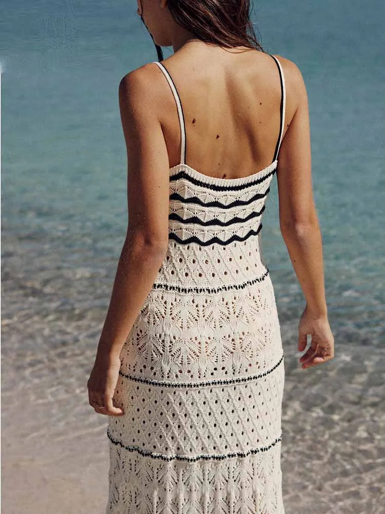Zomerse Midi Strandjurk met Sling Design