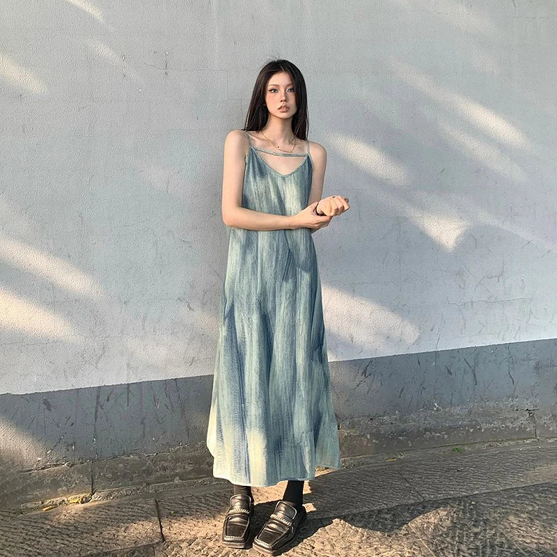 Robe d'été tie-dye Aube ensoleillée
