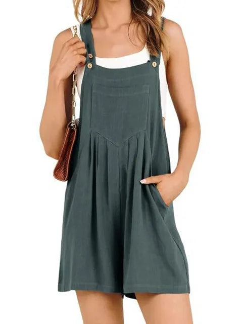 Zomer Jumpsuit van Katoen en Linnen