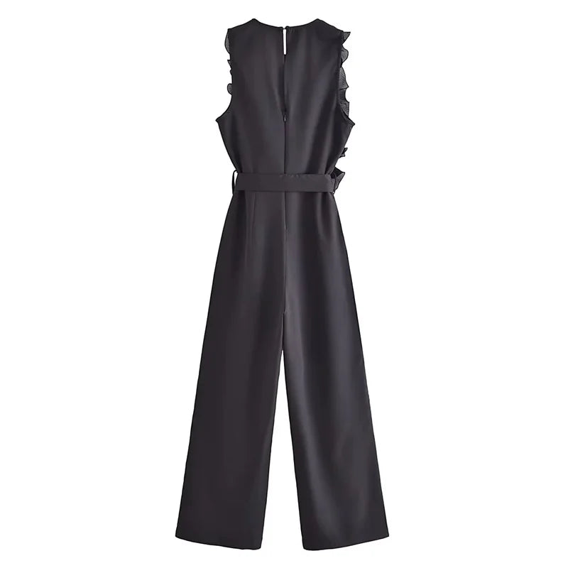 Aurora Women's Ruche Jumpsuit for Summer Elegance