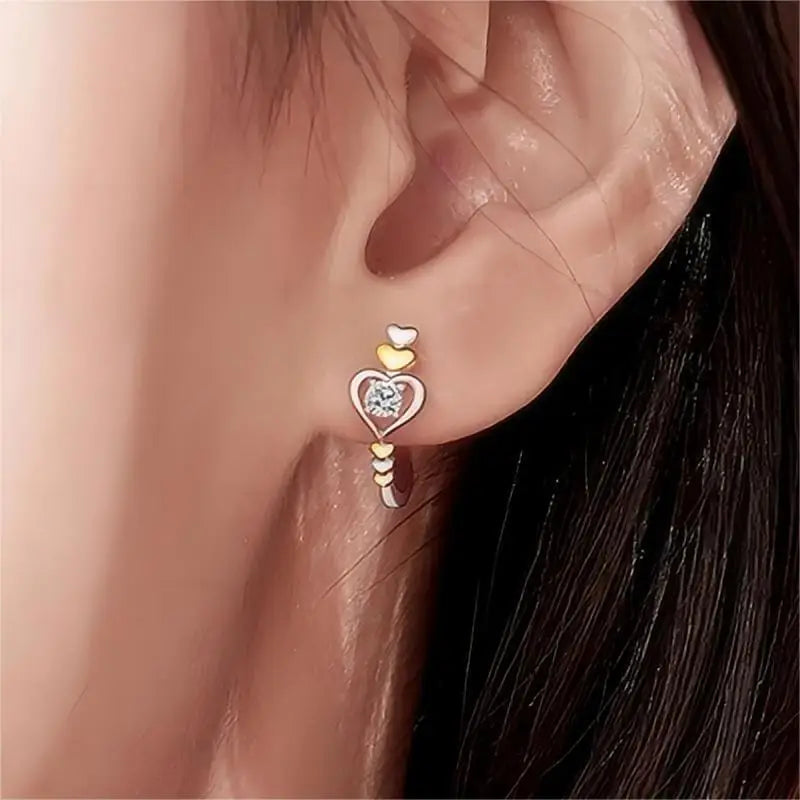 Zilver Essence Geometrische Metalen Oorbellen voor Vrouwen