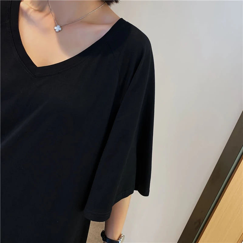 Nova Trendy Oversized T-shirt Jurk met Nummerprint