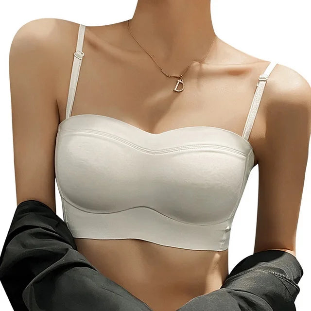 Naadloze Verzamelde Ultra-dunne Strapless BH