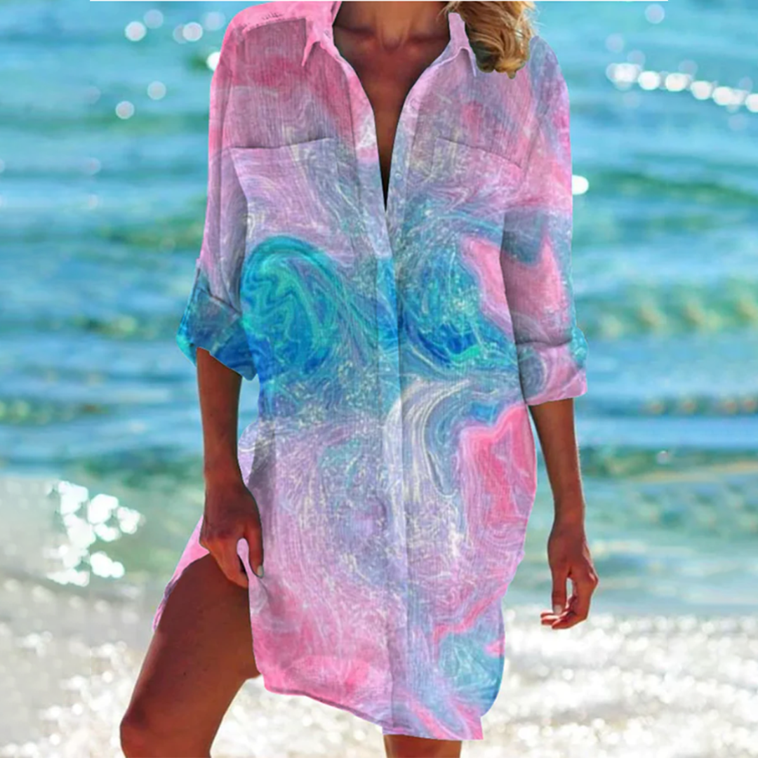 Valencia | A-Linien Buntes Design Sommerkleid